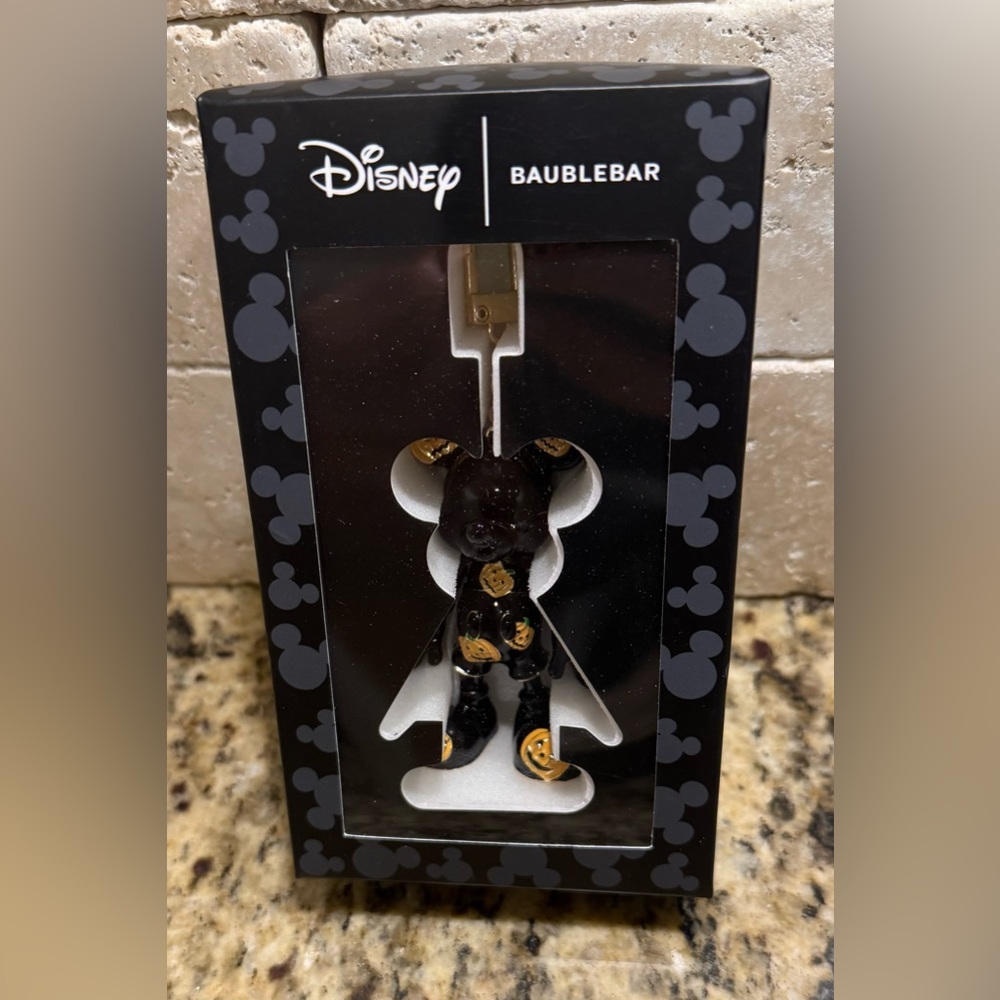BaubleBar x Disney Mickey Mouse with Halloween Pumpkin Bag Purse Charm